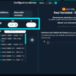 aplicar filtros de cuotas en directo paras las alertas de fútbol en Betpractice