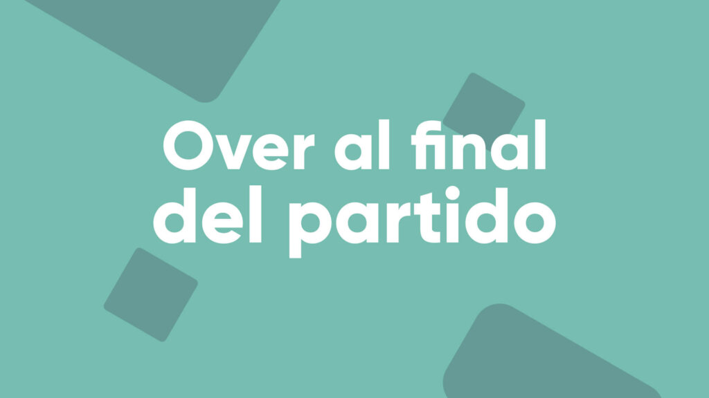 estrategia over al final del partido